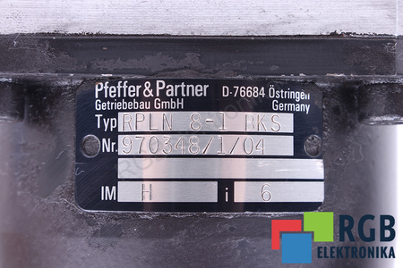 RPLN8-1BKS PFEFFER&PARTNER ENGRANAJE