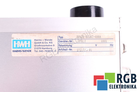 FUZZY-SHUNT-400A HARMS+WENDE