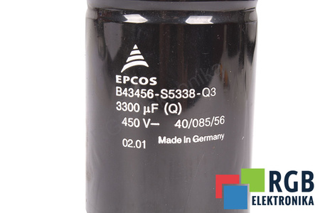 CONDENSADOR B43456-S5338-Q3 EPCOS 3300UF, 450V, 60X110MM