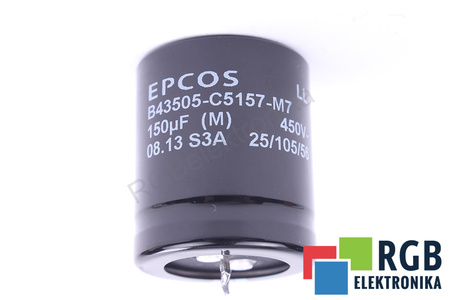 CONDENSADOR B43505-C5157-M7 EPCOS 25/105/56 150UF, 400V