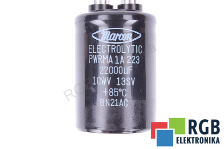 CONDENSADOR PWRMA1A223 MARCON 22000UF, 10WV