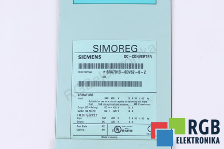 6RA7013-6DV62-0-Z SIEMENS SIMOREG