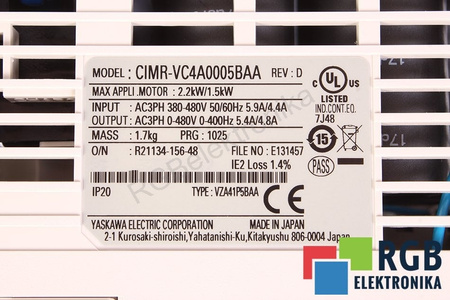 CIMR-VC4A0005BAA YASKAWA V1000