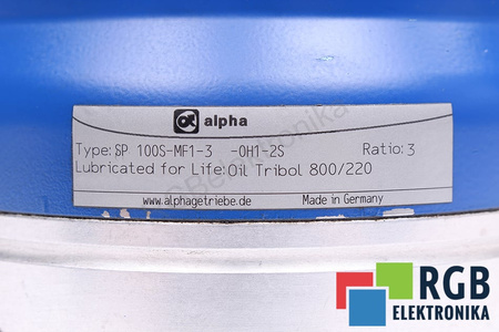 SP100S-MF1-3-0H1-2S ALPHA GETRIEBEBAU ENGRANAJE
