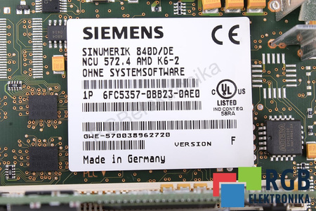 6FC5357-0BB23-0AE0 SIEMENS VERSION F SINUMERIK 840D/DE NCU572.4 AMD K6-2