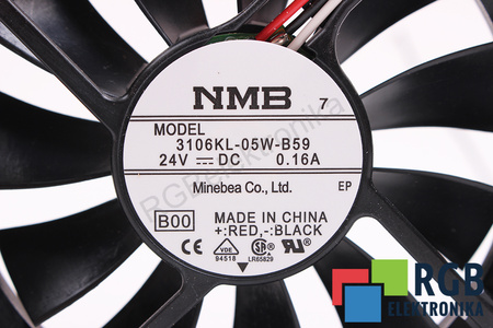 3106KL-05W-B59 NMB TECHNOLOGIES 80X80X15MM, 24V, 0.16A VENTILADOR