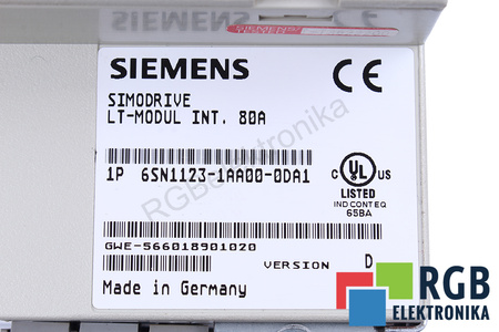 6SN1123-1AA00-0DA1 SIEMENS VERSION D SIMODRIVE 611