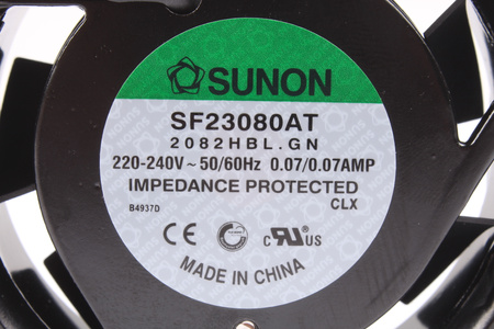 SF23080AT2082HB SUNON 80X80X25MM, 230V, 0.07A VENTILADOR