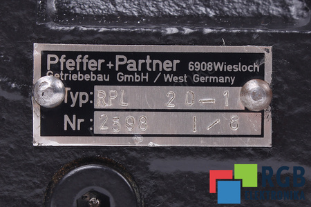 RPL20-1 PFEFFER&PARTNER I=6 ENGRANAJE