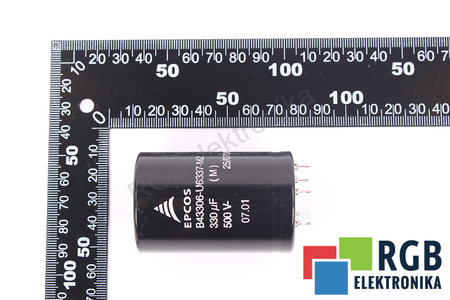 CONDENSADOR B43306-U6337-M2 EPCOS 25/070/56 330UF, 500VDC