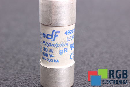 FUSIBLE 492039 DF ELECTRIC RAPIDPLUS IR=200KA 80A, 690V