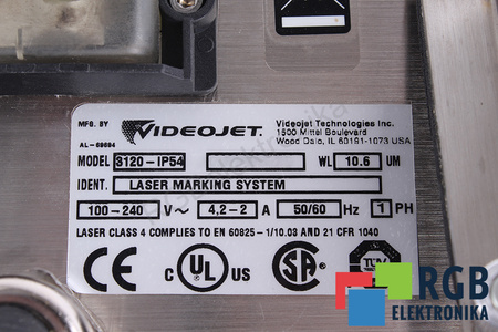 3120-IP54 VIDEOJET LASER MARKING SYSTEM