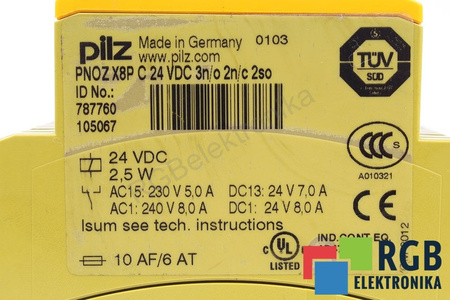 PNOZX8PC PILZ 787760 RELEVO DE SEGURIDAD