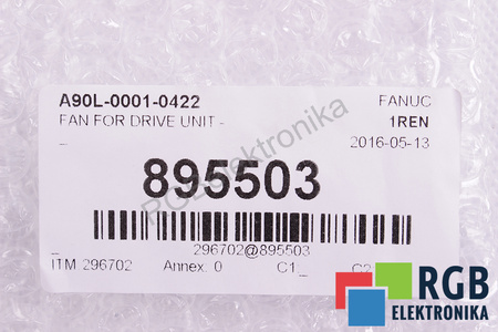 A90L-0001-0422 FANUC 3106KL-05W-B59 80X80X15, 24V VENTILADOR