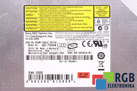 AD-7540A-11 SONY DVD/CD ROM