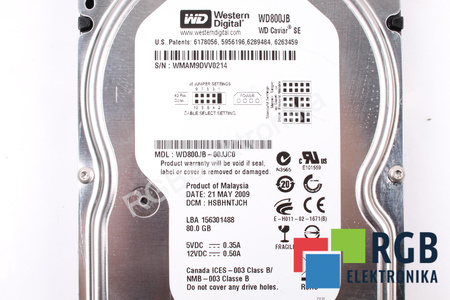 WD800JB WESTERN DIGITAL WD800JB-00JJC0 80GB ITE
