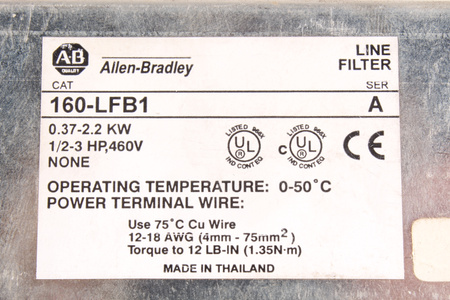 160-LFB1 ALLEN BRADLEY FILTRO