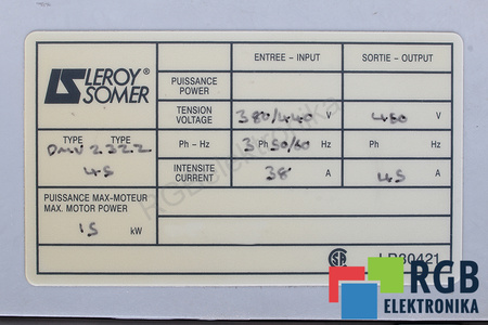 DMV2322-4S LEROY SOMER