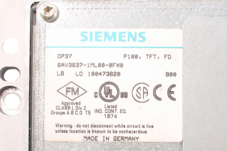 6AV3637-1ML00-0FX0 SIEMENS SIMATIC OPERATOR PANEL OP37