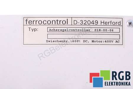 S18-00-06 FERROCONTROL ACHSREGELCONTROLLER