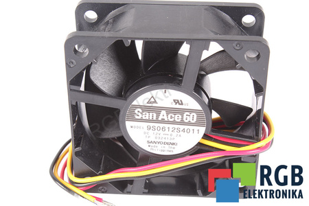 9S0612S4011 SANYO DENKI 60X60X25MM, 12V, 0.2A VENTILADOR