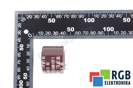CONDENSADOR 48E16L NIPPON 220UF, 400VDC, KMM105