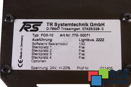 FOX-10 TRS 770-00071