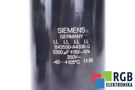 CONDENSADOR B43550-A4338-Q SIEMENS 3300UF, 350V