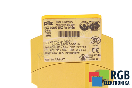 PNOZ X9 24VDC 7N/O 2 N/C 2SO PILZ 774609 RELEVO DE SEGURIDAD