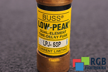 FUSIBLE LPJ-5SP BUSSMANN LOW-PEAK 5A, 600VAC, 300VDC