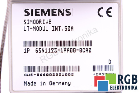 6SN1123-1AA00-0CA0 SIEMENS SIMODRIVE 611 LT-MODUL INT.50A
