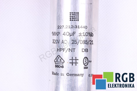 CONDENSADOR 227.212-31440 ELECTRONICON