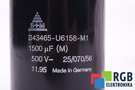 CONDENSADOR B43465-U6158-M1 S+M 1500UF, 500VDC