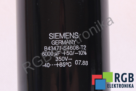 CONDENSADOR B43471-S4608-T2 SIEMENS 6000UF, 350VDC