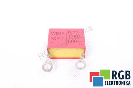 CONDENSADOR WIMA FKP1 WIMA 0,22, 1250VDC, 600VAC
