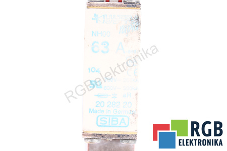 FUSIBLE 2028220 SIBA ULTRA RAPID NH00 63A, 690VAC, 200KA