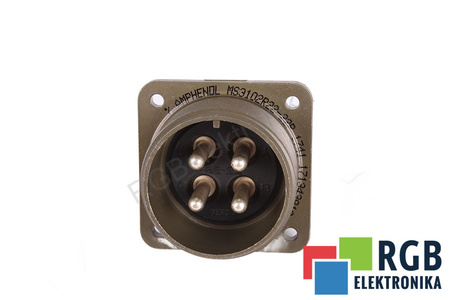 CONECTOR DE PANEL MS3102R22-22P AMPHENOL CORPORATION 4PIN