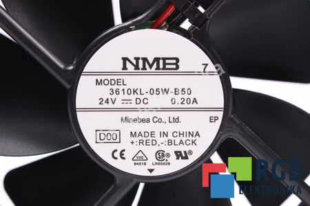 3610KL-05W-B50 MINEBEA 92X92X25MM, 24V, 0.2A VENTILADOR