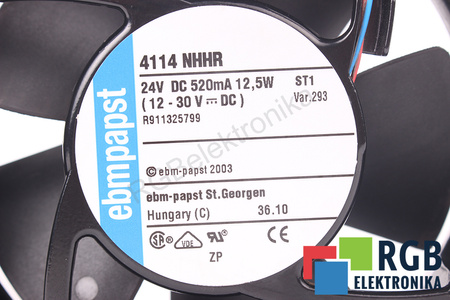 4114NHHR EBM PAPST 119X119X238MM, 24V VENTILADOR