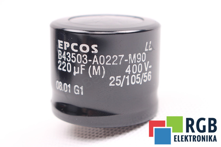 CONDENSADOR B43503-A0227-M90 EPCOS 220UF, 400VDC