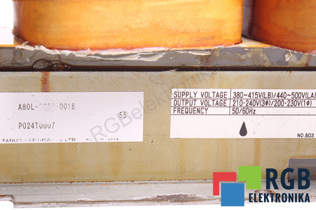 A80L-0028-0018 FANUC 10.5KVA 380-415/440-500V, 210-240/200-230V TRANSFORMADOR