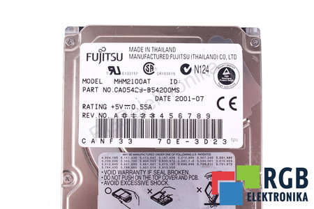 MHM2100AT FUJITSU 10GB, ATA, 2.5", HDD