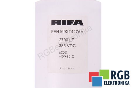 CONDENSADOR PEH169XT427AM RIFA 2700UF, 385V