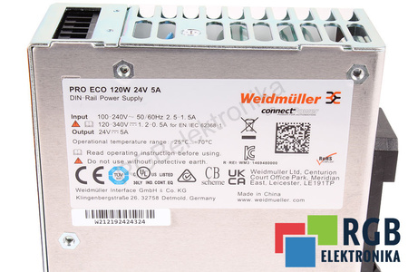 1469480000 WEIDMULLER PRO ECO FUENTE DE ALIMENTACIÓN CONMUTADA