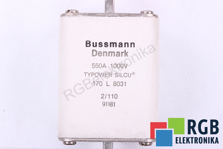 FUSIBLE 170L8031 BUSSMANN TYPOWER SILCU 550A, 1000V