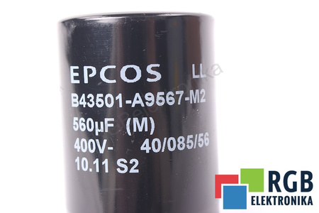 CONDENSADOR B43501-A9567-M2 EPCOS 40/085/56 560UF, 400VDC