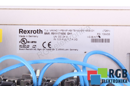 VAM42.1-PB-NF-AB-TB-NN-EK-1608-D1 REXROTH R911171656 INDRACONTROL V