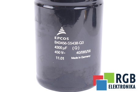 CONDENSADOR B43456-S5438-Q3 EPCOS 4300UF, 450V