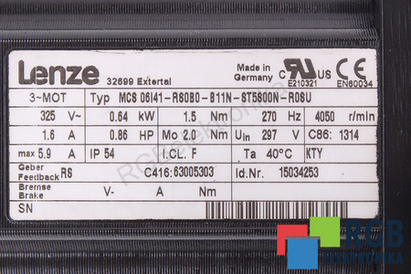 MCS06I41-RS0B0-B11N-ST5S00N-R0SU LENZE ROTOR