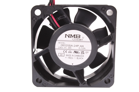 06025SA-24P-AA NMB TECHNOLOGIES SUSTITUTO DE 2410ML-05W-B50 60X60X25MM, 24V, 0.12A VENTILADOR